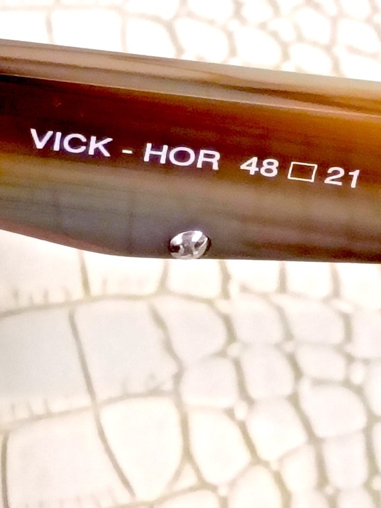 BRAND NEW (CURRENT) TSEEGAN VICK – HORNE SUNGLASSES MADE IN FRANCE NWT main image 2